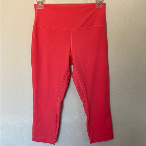 lululemon athletica Pants - Lululemon Align leggings cropped pink Sz 12 EUC